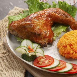 Cơm gà xối mỡ